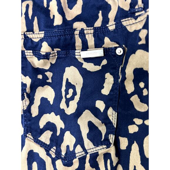 Chico's Jeans Women's Size 1 The So Slimming Girlfriend Ankle Animal Print - Picture 4 of 9